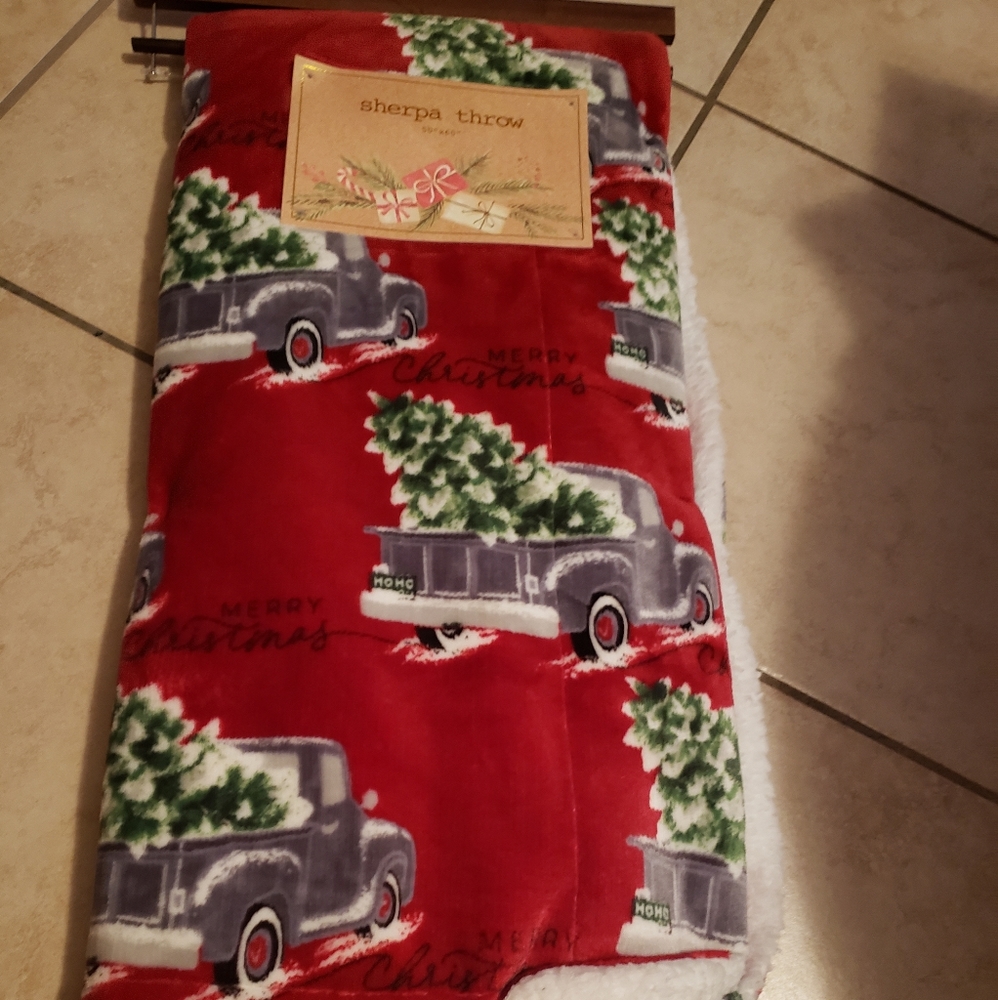 Christmas Throw Sherpa